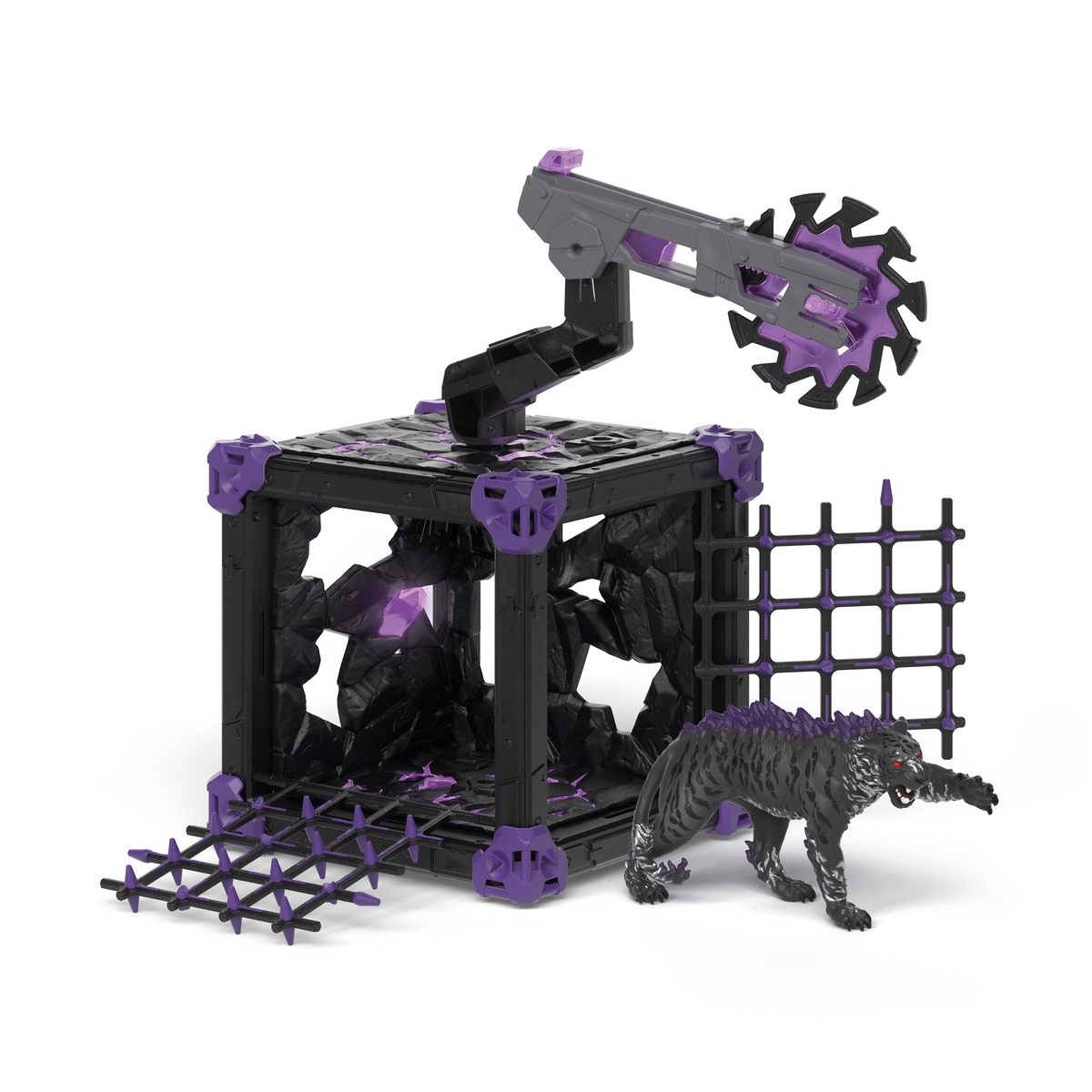 Schleich ELDRADOR BattleCave Shadow Tiger 42739 playset with Shadow Tiger figure and fortress