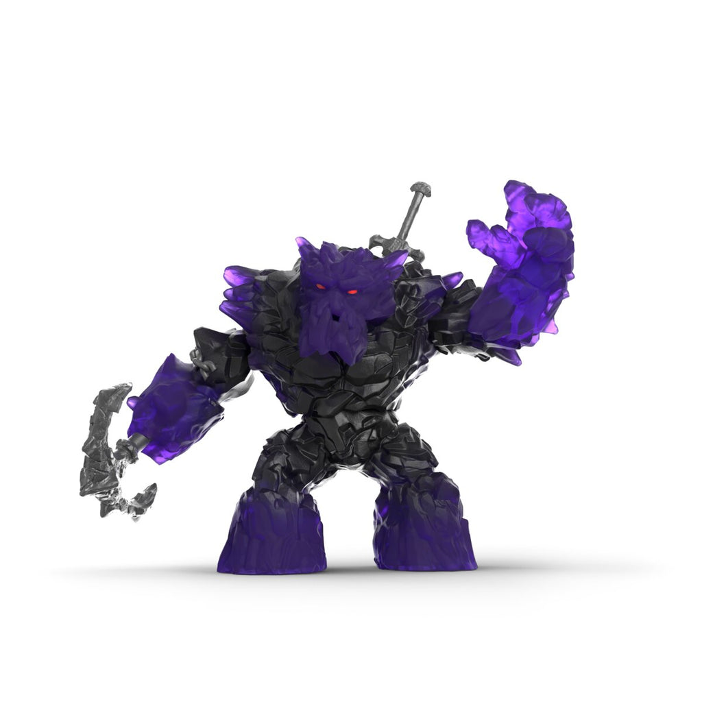 Schleich Eldrador Creatures Shadow Giant 70897 fantasy monster figure from the Shadow World, featuring a powerful armoured body and double-headed hatchet.