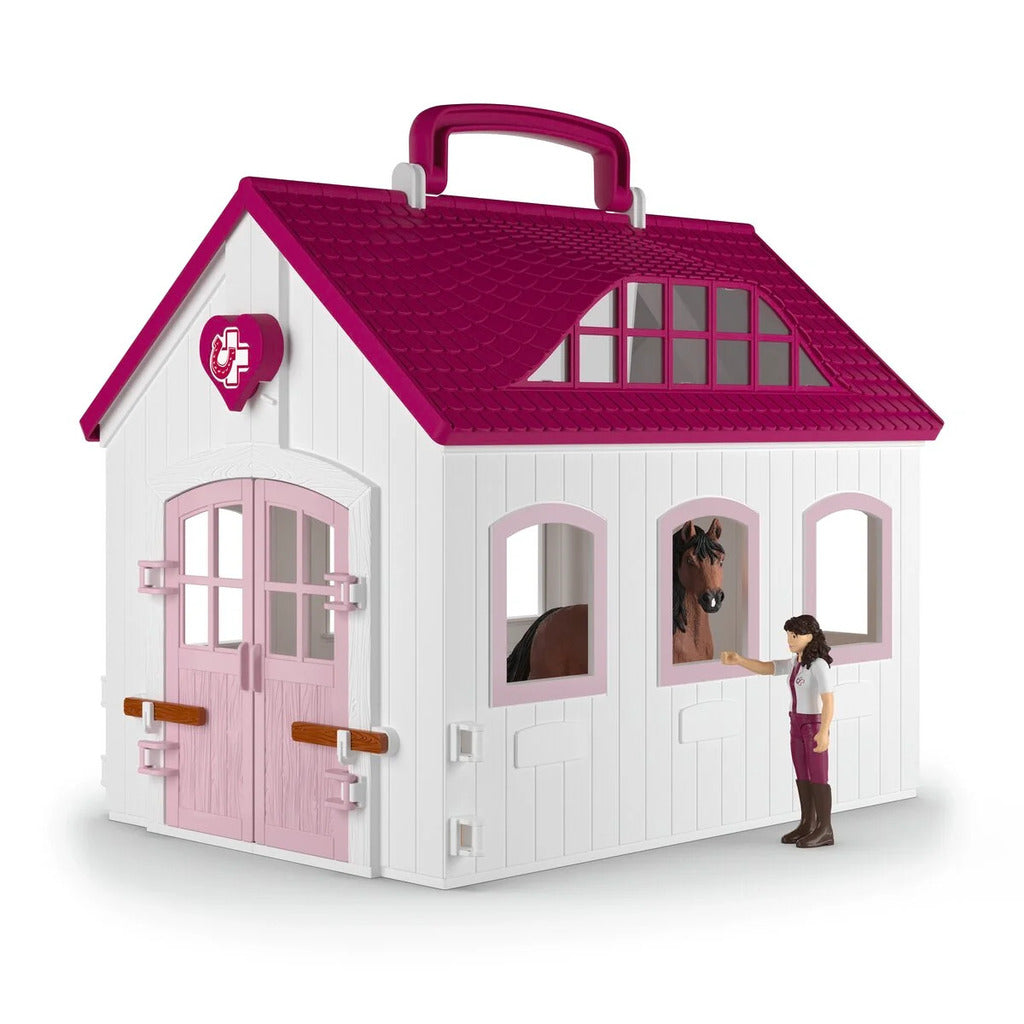 Schleich Happy Horse Hospital playset with veterinary treatment areas for Horse Club figures
