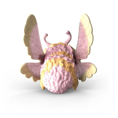 Magical Bumblebee resting on a flower in a child's imaginative garden play scene