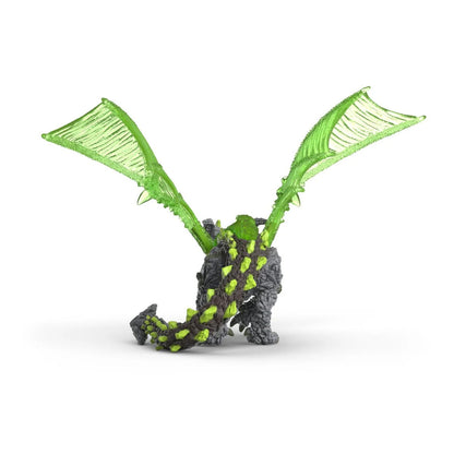 Rock Dragon figurine shown from the front with wings extended and individually sculpted claws defined