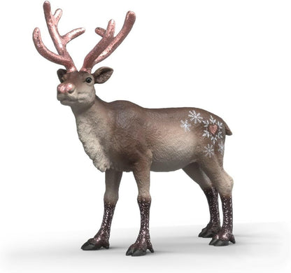 Schleich Rose Gold Christmas Reindeer figurine in a warm metallic seasonal finish with detailed antlers