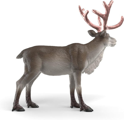 Rose Gold Christmas Reindeer shown in profile displaying its full body proportions