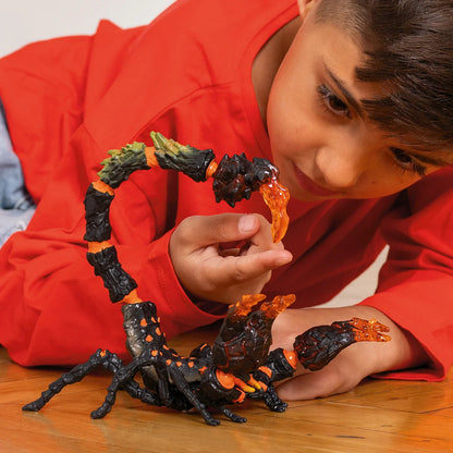 Detail of the Shadow Scorpion's segmented tail and hand-painted edge highlighting