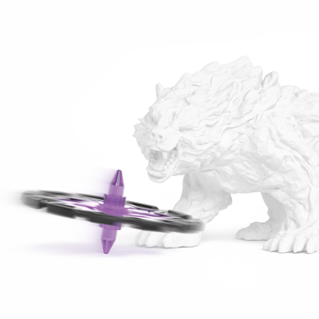 Schleich Shadow Tiger BattleCave rotating circular saw weapon battle feature