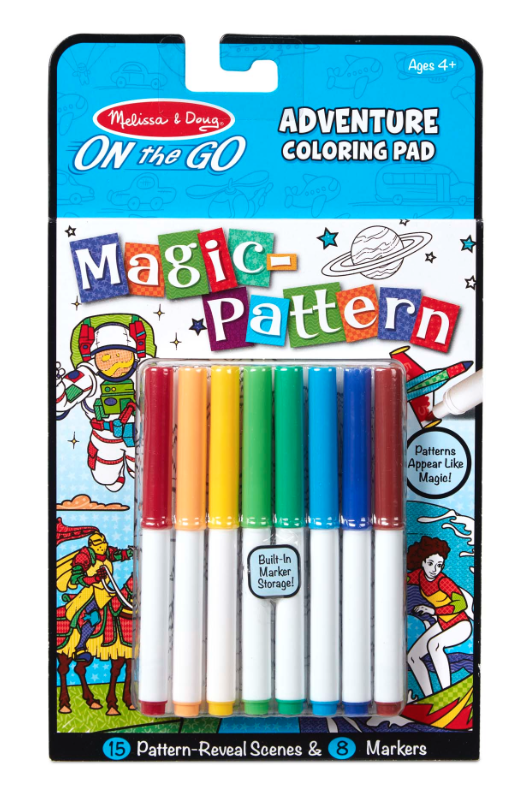 Melissa & Doug - ON the GO - Magic-Pattern - Adventure Coloring Pad