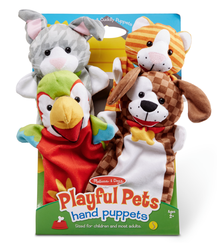 Melissa & Doug Hand Puppets - Playful Pets