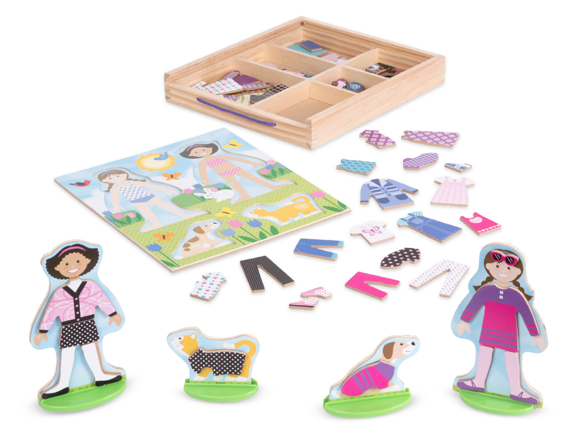 Melissa & Doug - Best Friends Magnetic Dress-Up Play Set