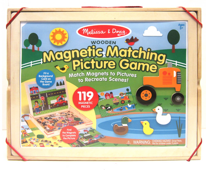 Melissa & Doug - Wooden Magnetic Matching Picture Game