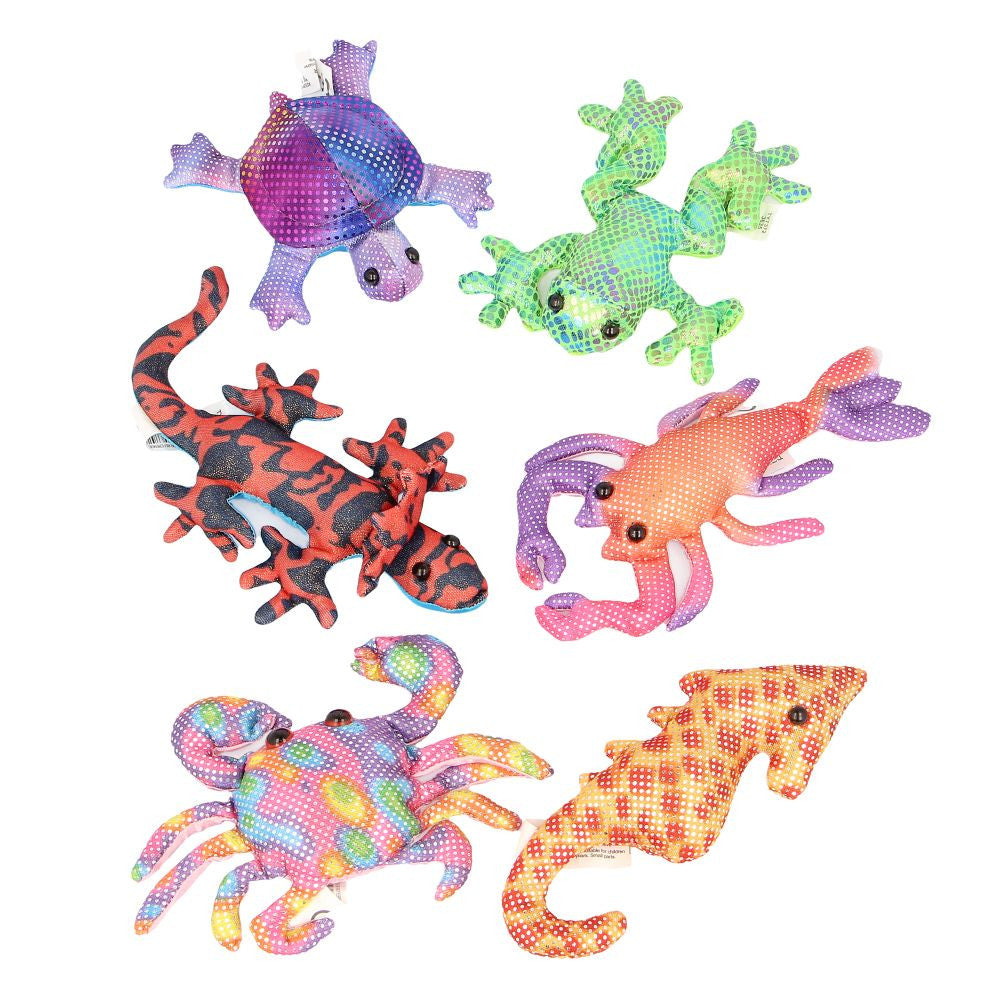 Assorted Sealife Sandimals weighted sensory toys in colourful sea creature designs