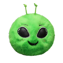 Sebastian the Alien Ty Beanie Bouncer soft plush toy photographed front-on on a plain white background