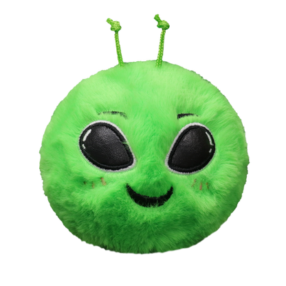 Sebastian the Alien Ty Beanie Bouncer soft plush toy photographed front-on on a plain white background