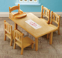 Sylvanian Families - Family Table and Chairs *Minor Box Damage*