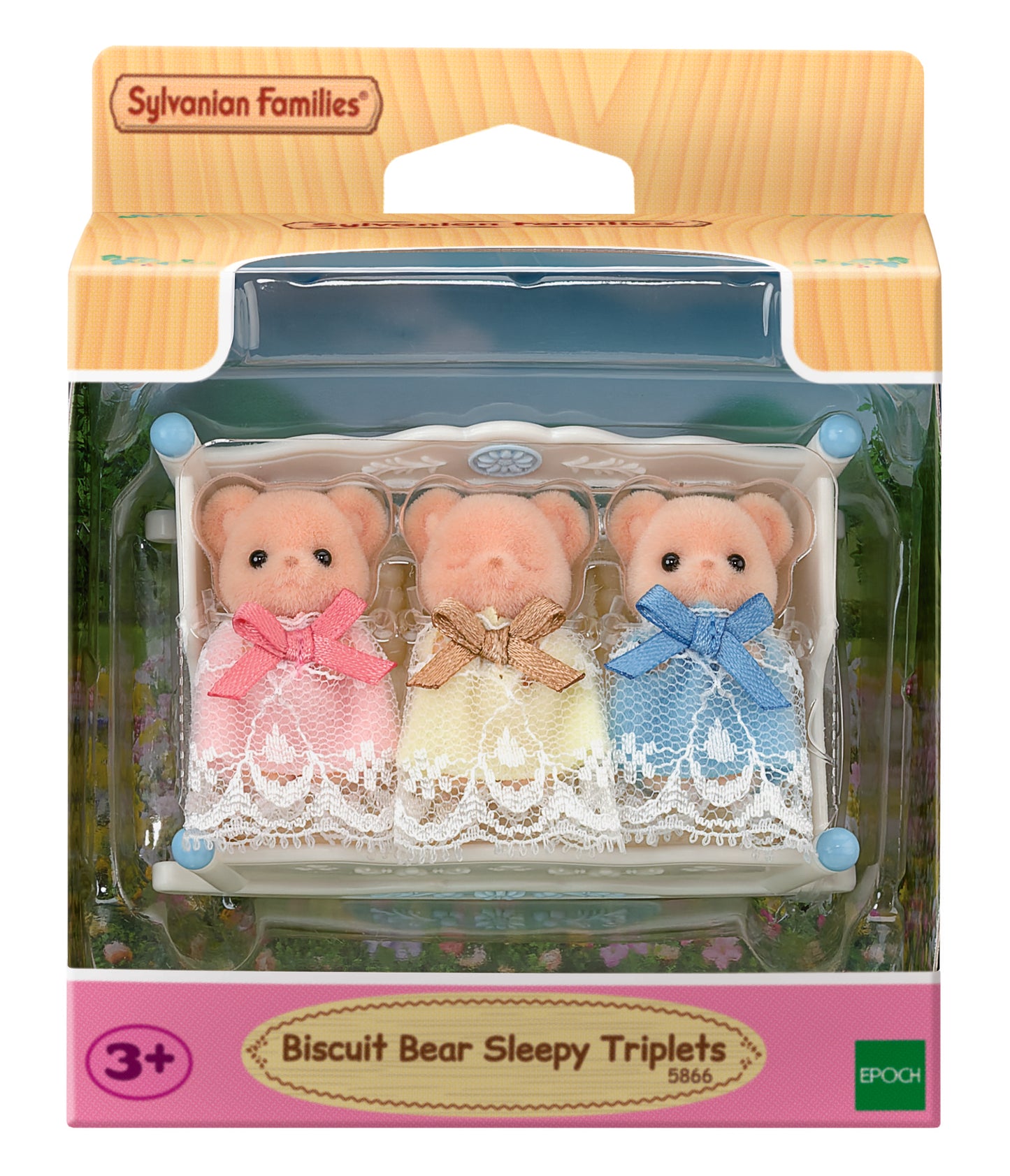 Sylvanian Families - Biscuit Bear Sleepy Triplets