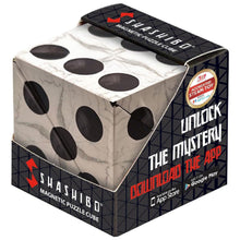 Shashibo Renaissance Magnetic Puzzle Cube transforming puzzle with black and white geometric design
