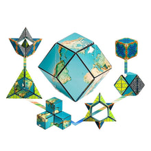Shashibo Puzzle Cube - Earth | Magnetic Transforming Puzzle