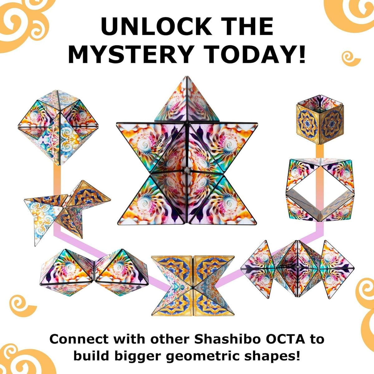 Shashibo Puzzle Cube - OCTA Atlantis | Magnetic Transforming Puzzle