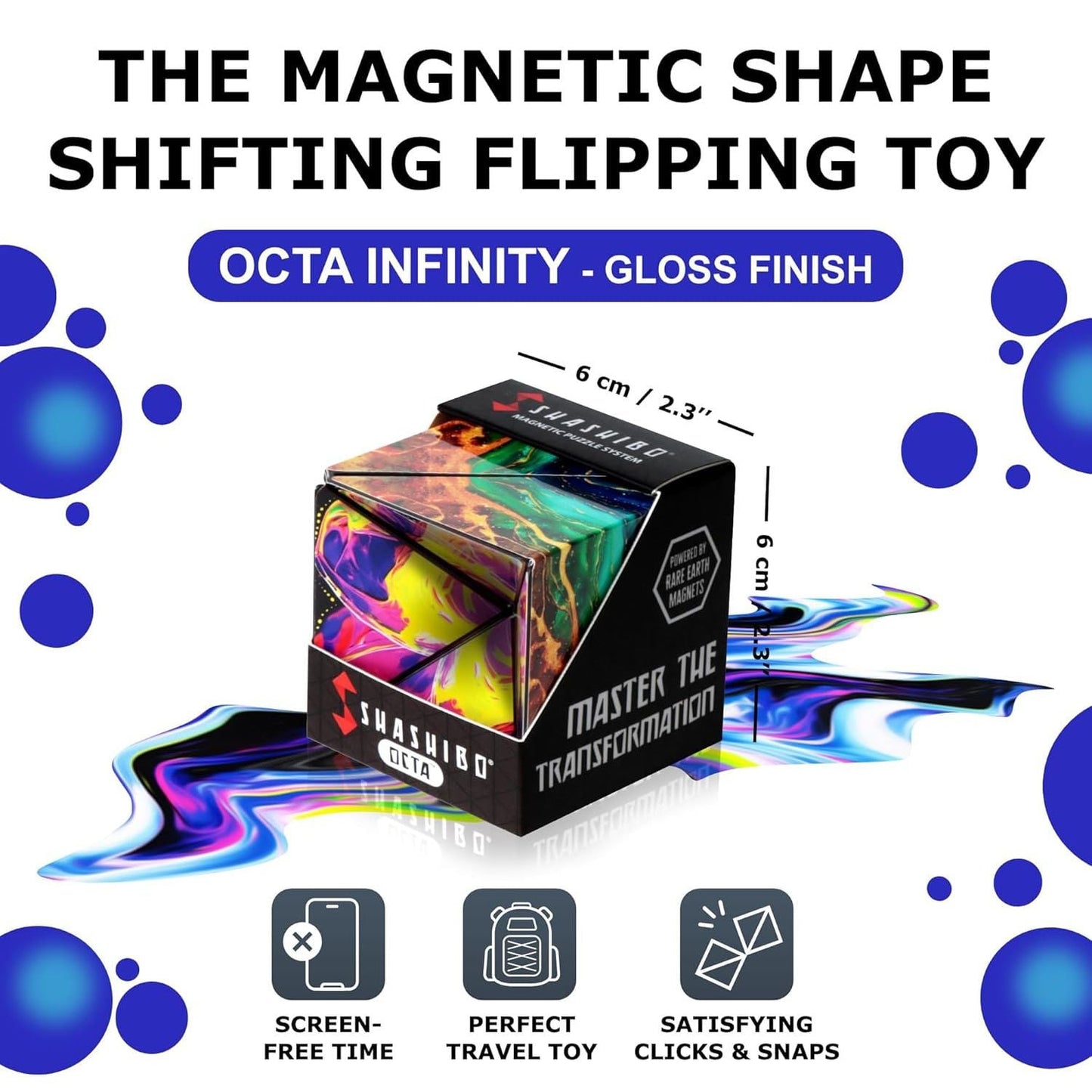 Shashibo Puzzle Cube - OCTA Infinity | Magnetic Transforming Puzzle