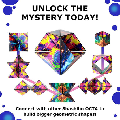 Shashibo Puzzle Cube - OCTA Infinity | Magnetic Transforming Puzzle