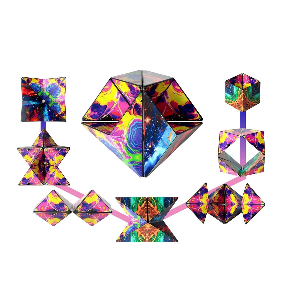 Shashibo Puzzle Cube - OCTA Infinity | Magnetic Transforming Puzzle