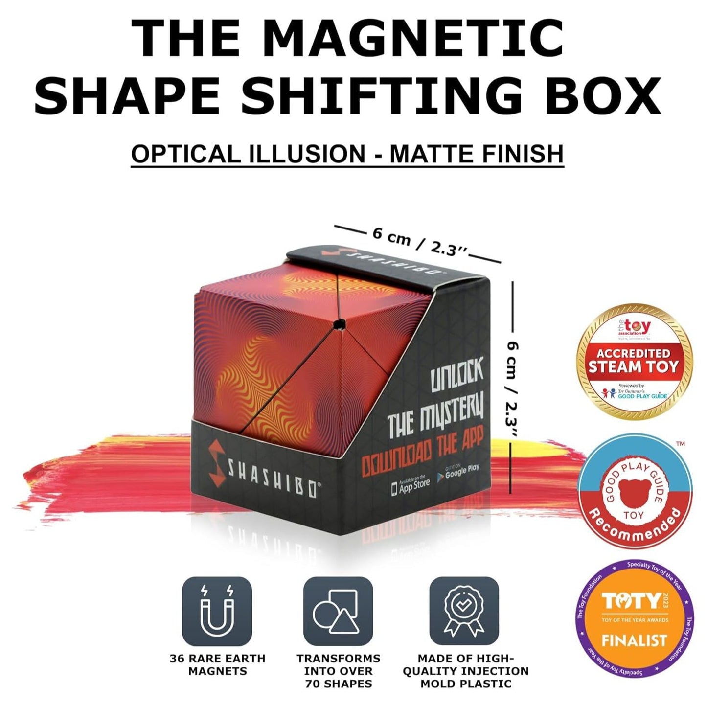 Shashibo Puzzle Cube - Optical Illusion | Magnetic Transforming Puzzle