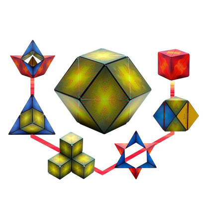 Shashibo Puzzle Cube - Optical Illusion | Magnetic Transforming Puzzle