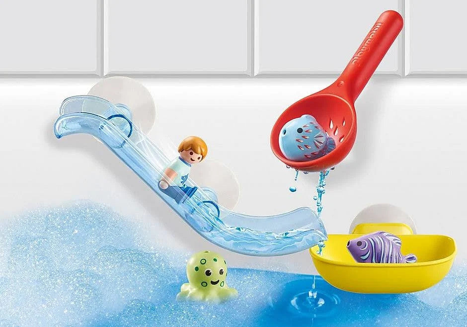 Playmobil 1.2.3 AQUA - Water Slide with Sea Animals | 70637