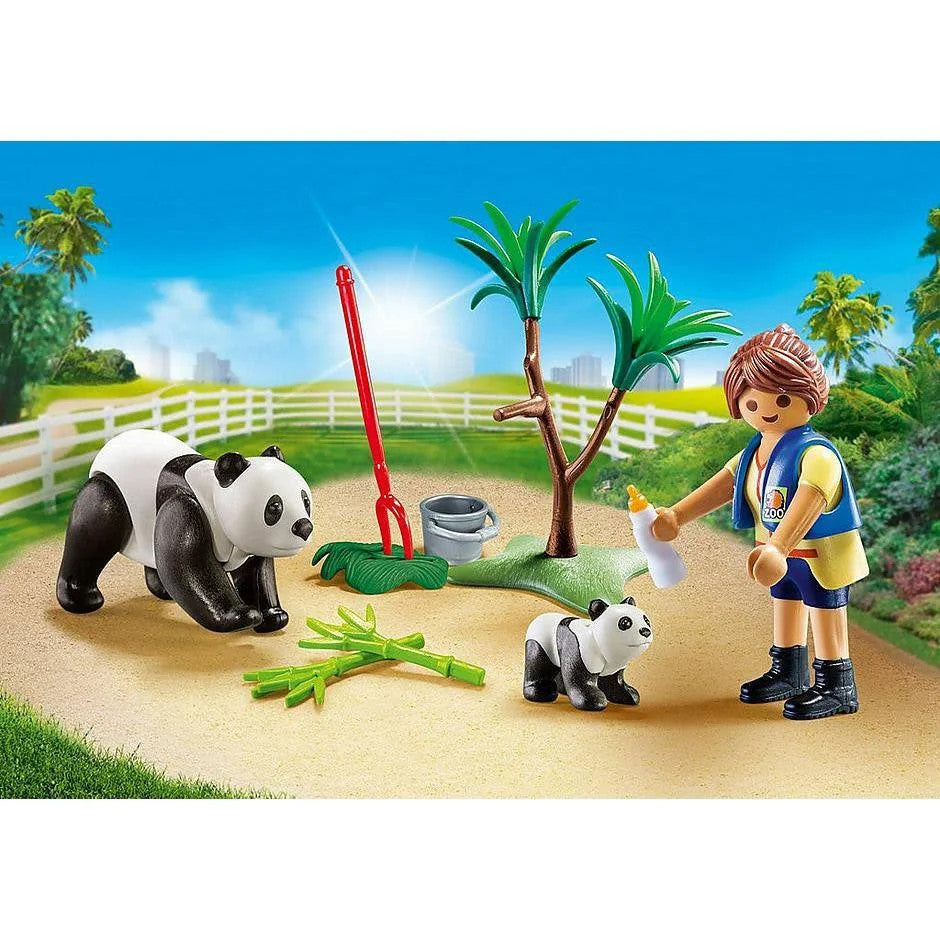 Playmobil City Life - Panda Caretaker Carry Case | 70105 **Minor Packaging Damage**