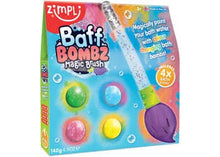 Zimpli Kids Baff Bombz Magic Brush colour changing bath bomb set for kids bath time sensory play
