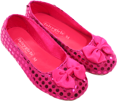 Fairy Girls - Sparkle Shoes Hot Pink
