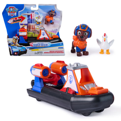 Spin Master PAW Patrol Search and Rescue Zuma Rescue Hovercraft with Zuma and Chickaletta figures