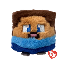 Front view of the Steve Ty Beanie Bouncer plush toy photographed front-on, 10cm, on a white background