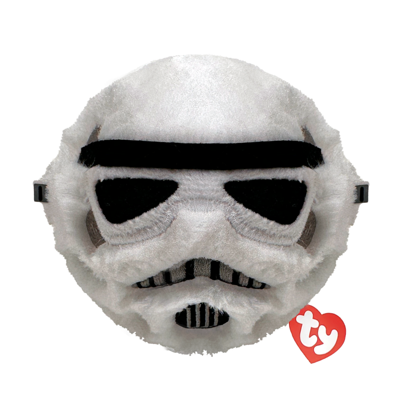 Stormtrooper Ty Beanie Bouncer collectible plush toy photographed front-on on a plain white background