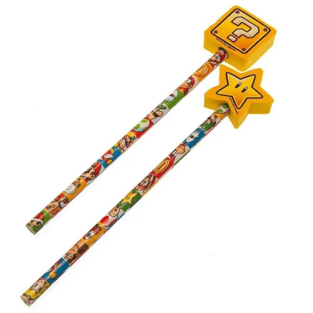 Super Mario - 2 Pencil Set