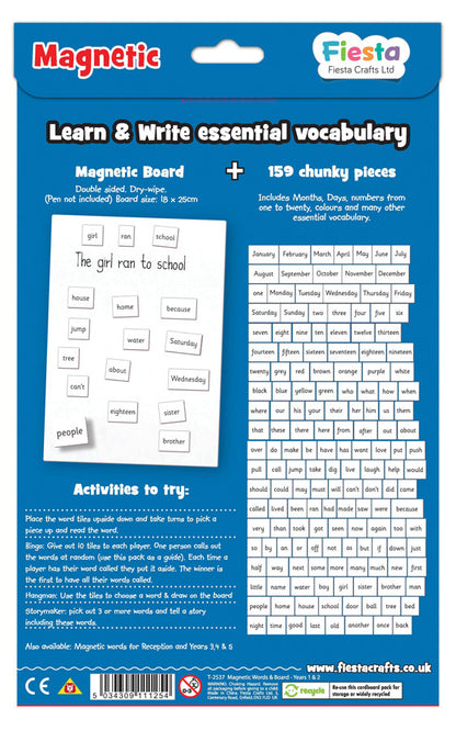 Fiesta Crafts - Magnetic Words Years 1 & 2