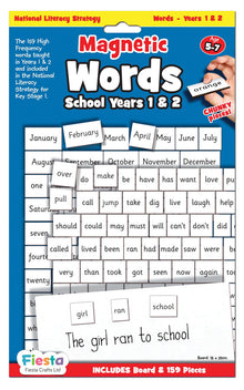 Fiesta Crafts - Magnetic Words Years 1 & 2