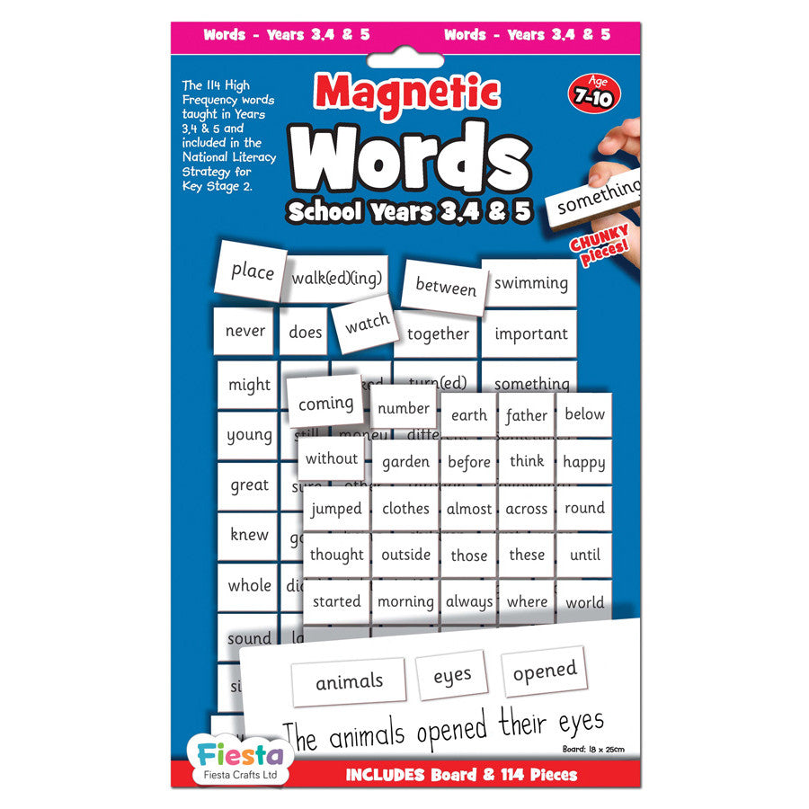 Fiesta Crafts - Magnetic Words School Years 3, 4 and 5