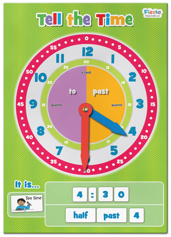 Fiesta Crafts - Magnetic Tell The Time