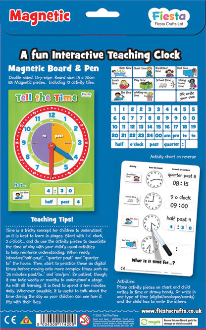 Fiesta Crafts - Magnetic Tell The Time