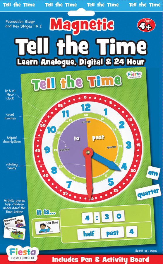Fiesta Crafts - Magnetic Tell The Time