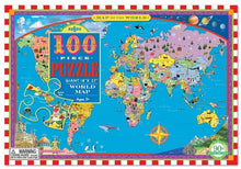 eeBoo 100pc - World Map Puzzle**Slight Packaging Damage**