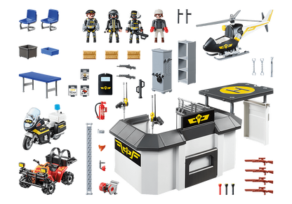 Playmobil City Action - Take Along Tactical Unit Headquarters 70338