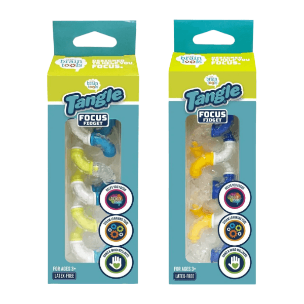 Tangle Brain Tools - Focus Fidget - Navy/Yellow/White