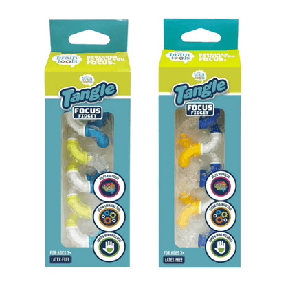 Tangle Brain Tools - Focus Fidget - Navy/Yellow/White