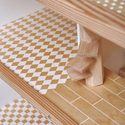 Tender Leaf Dovetail doll house furnished with Dovetail furniture sets, sold separately