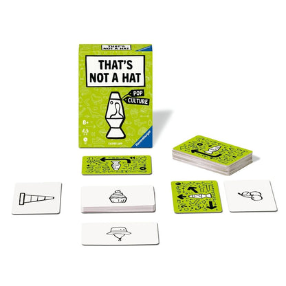That's Not a Hat Pop Culture gift cards featuring illustrated items inspired by the world of pop culture
