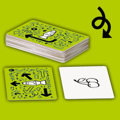 Close-up of the illustrated pop culture gift cards from Ravensburger's That's Not a Hat card game