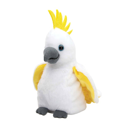 The Australian Collection ChatterMate Cockatoo White interactive talking plush toy that repeats speech while bobbing its head