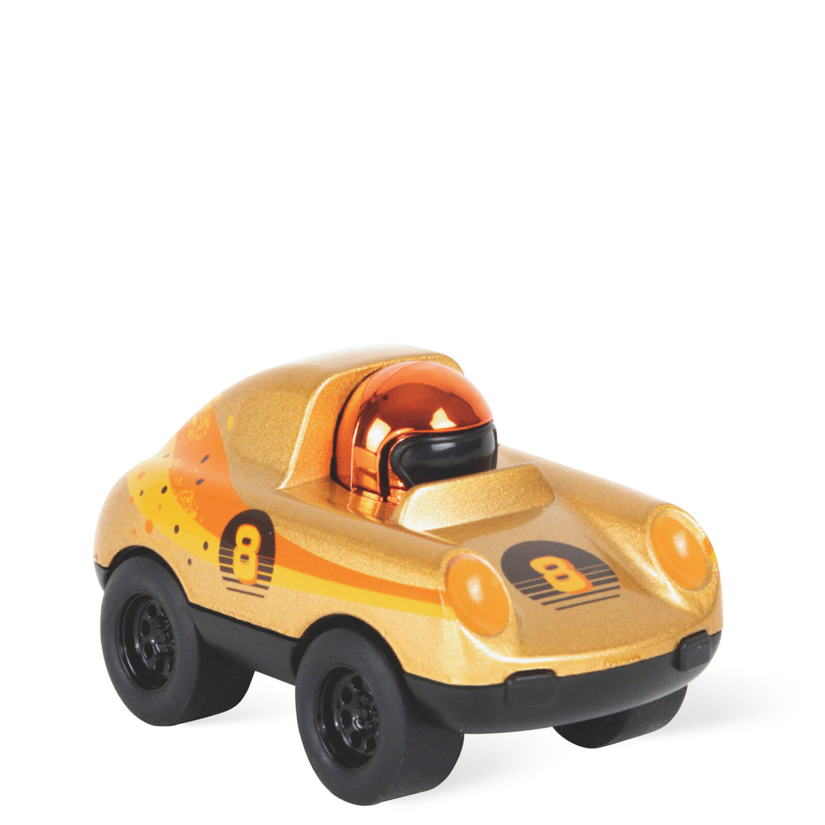 Tiger Tribe Presto Racers Flare gold and orange press-down diecast mini racing car