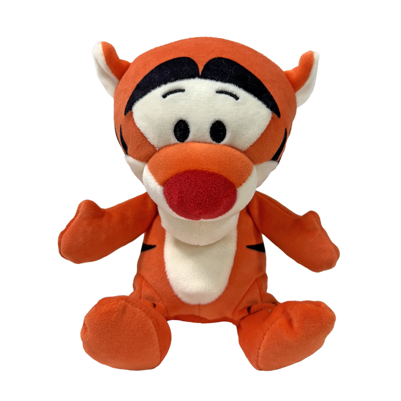 Front view of the Tigger Ty Beanie Boo soft plush toy shown front-on against a white studio background
